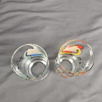 Set of 2 Vintage Chipmunks Simon & Alvin 1985 Bagdasarian Prod Glasses, EUC - Thumbnail 4