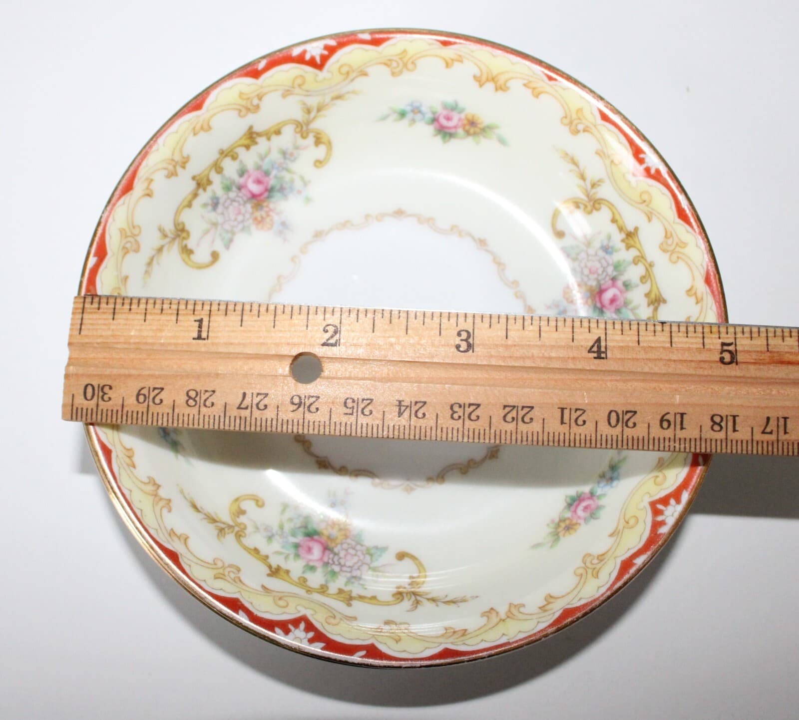 Vintage Noritake Fine China Oradell 588 5" Small Bowls Set of 2 Gold Trim - Thumbnail 2