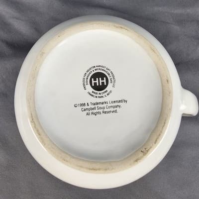 HOUSTON HARVEST 1998 Campbell Soup Mug Cup Bowl w/ Handle14 OZ 2-Sided Graphics - Thumbnail 5
