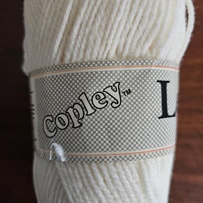 Vintage Copley Legend Sport Yarn Ecru Acrylic 1.75oz, 170yds, US7 - Thumbnail 5