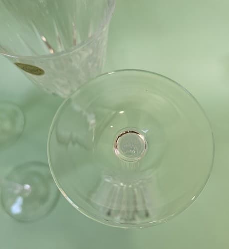 Vintage Cristal D'Arques-Durand Castle Wine/Water Glasses SET Of 5 NEW 8.5" - Thumbnail 9