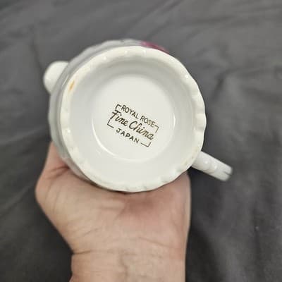 Royal Rose Fine China Creamer Japan Roses - Thumbnail 6