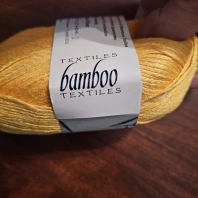 Bamboo Textiles Yarn Spun Bamboo Yellow 100gr, 280yds US6 - Thumbnail 4