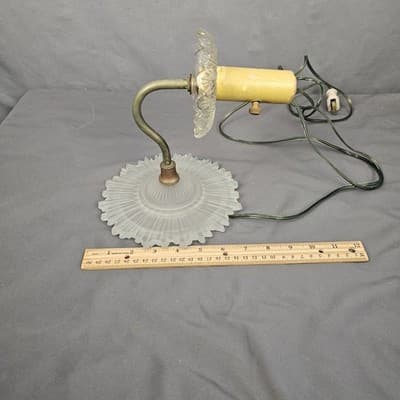 Vintage Electric Wall Sconce CRYSTAL GLASS Lamp Light - Thumbnail 14