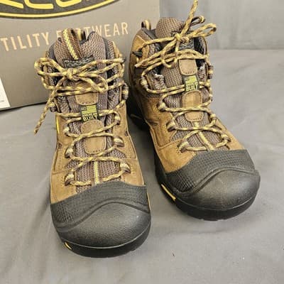 Keen Braddock Size 9EE Mid-Ankle Waterproof Steel Toe Work Boots Men's 1011424EE - Thumbnail 3