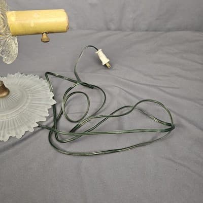 Vintage Electric Wall Sconce CRYSTAL GLASS Lamp Light - Thumbnail 11