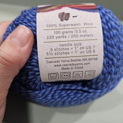 Cascade 220 Superwash Yarn Wool Quatro Multi Blue Mix 220yd, 3.5oz, Col 1929 - Thumbnail 2