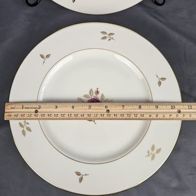 Lenox Rhodora Dinner Plate 10 5/8", P-471 Excellent Condiiton, Pink Rose USA - Thumbnail 2