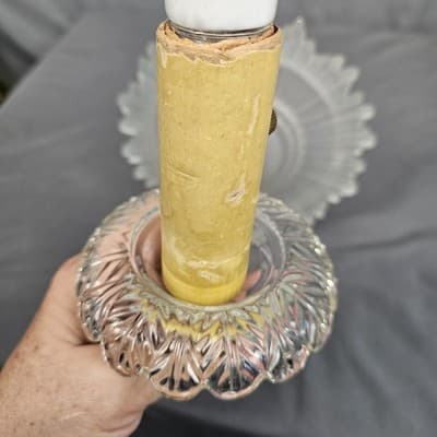 Vintage Electric Wall Sconce CRYSTAL GLASS Lamp Light - Thumbnail 10