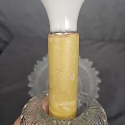 Vintage Electric Wall Sconce CRYSTAL GLASS Lamp Light - Thumbnail 9