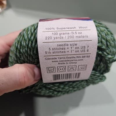 Cascade 220 Superwash Wool Yarn Quatro Multi Green Mix 220yd, 3.5oz, Col 1956 - Thumbnail 4