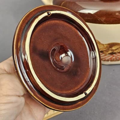 McCoy Pottery The Spirit of Seventy-Six 342 Bicentennial Bean Pot 1976 USA 2.5qt - Thumbnail 6