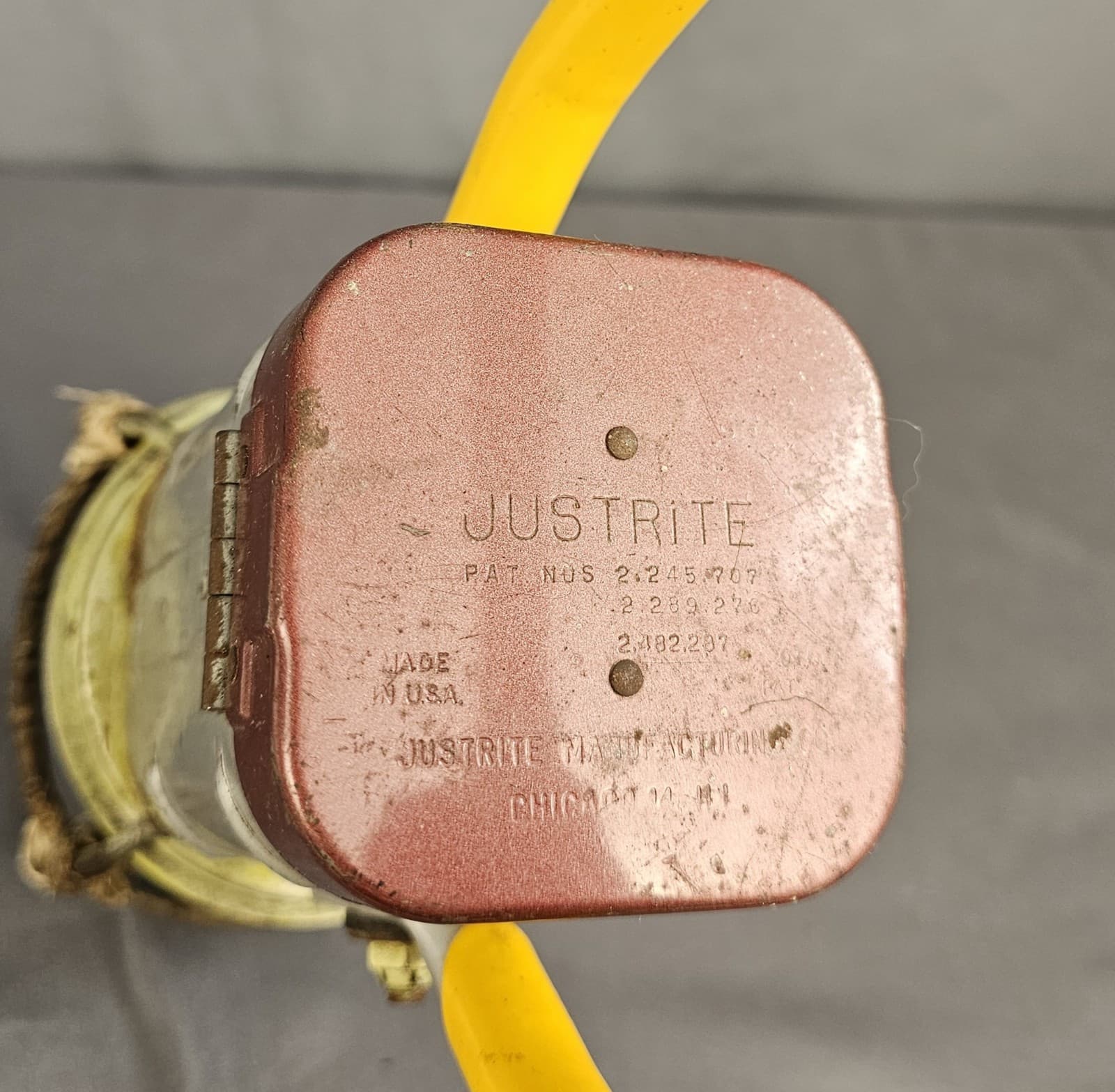 Vtg 1950s The Adam & Westlake Co Adlake Railroad Lantern Lamp No 31-D Yellow - Thumbnail 5