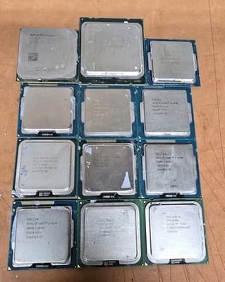 MIXED LOT OF 12 INTEL CORE PROCESSORS UNTESTED SCRAP RECOVERY - Thumbnail 2