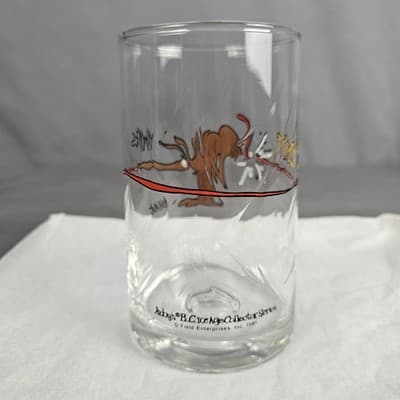 B.C. Ice Age Collectors Series Anteater Johnny Hart * Drinking Glass 1981 Arby's - Thumbnail 3