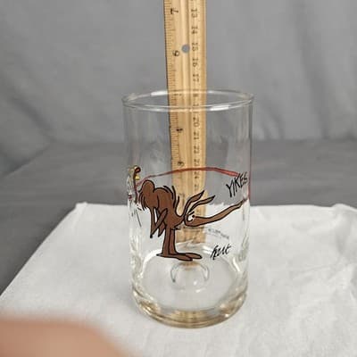 B.C. Ice Age Collectors Series Anteater Johnny Hart * Drinking Glass 1981 Arby's - Thumbnail 8