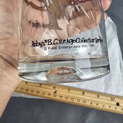 B.C. Ice Age Collectors Series Anteater Johnny Hart * Drinking Glass 1981 Arby's - Thumbnail 10