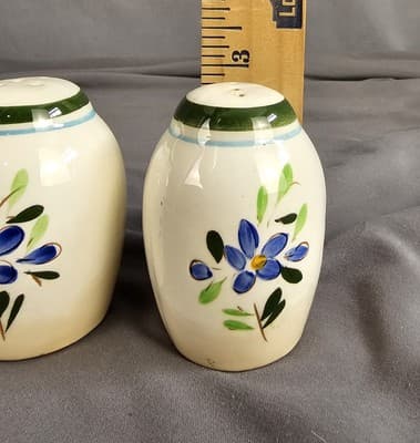 Vintage Stangl Pottery Country Garden Salt & Pepper Shakers 3" Floral - Thumbnail 7