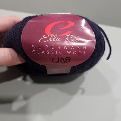 Ella Rae Superwash Yarn Classic Wool, 100% Blue Col 028, 3.52g, 219yd - Thumbnail 4