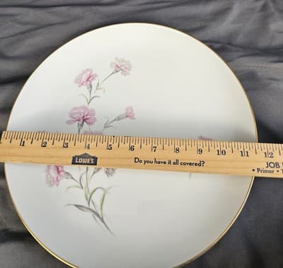 Vintage Royal Court Carnation Large 11 1/2 Inch Serving Platter - Thumbnail 3