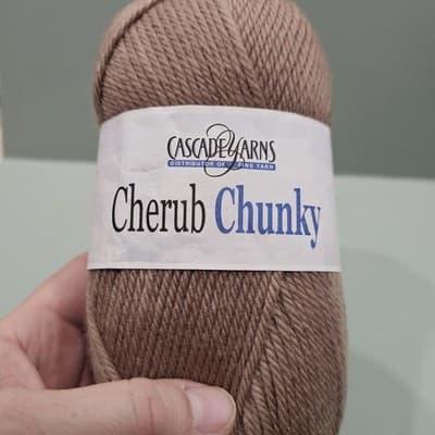Cascade Farms Cherub Chunky Yarn Nylon Acrylic Tan Col 42, 3.5oz, 136.7yd - Thumbnail 2