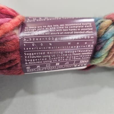 Ella Rae Yarn Lush Merino Mix Lush 112, Hand Painted 3.52oz, 66yd Wool S Bulky - Thumbnail 5