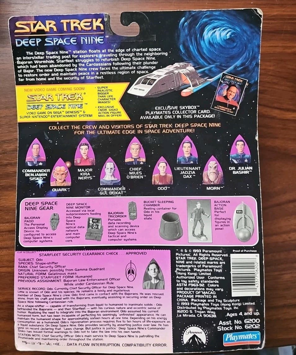 Star Trek Deep Space Nine Beyond the Final Frontier Figure 1993 ODO - Thumbnail 2