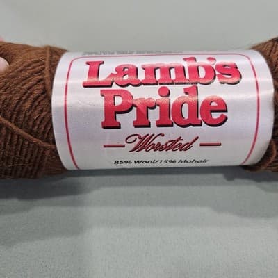 Lamb's Pride Yarn Col M-175 Bronze Patina Brown Sheep Worsted Wool Moh 4oz 190y - Thumbnail 2
