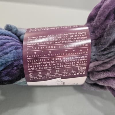 Ella Rae Yarn Lush Merino Mix Lush 105, Hand Painted 3.52oz, 66yd Wool S Bulky - Thumbnail 3