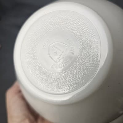 1950s Vintage Federal Glass Mesa Pattern Grease Jar, Great Condition USA - Thumbnail 7