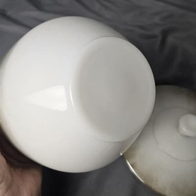 1950s Vintage Federal Glass Mesa Pattern Grease Jar, Great Condition USA - Thumbnail 6