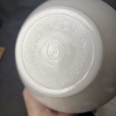 1950s Vintage Federal Glass Mesa Pattern Grease Jar, Great Condition USA - Thumbnail 8