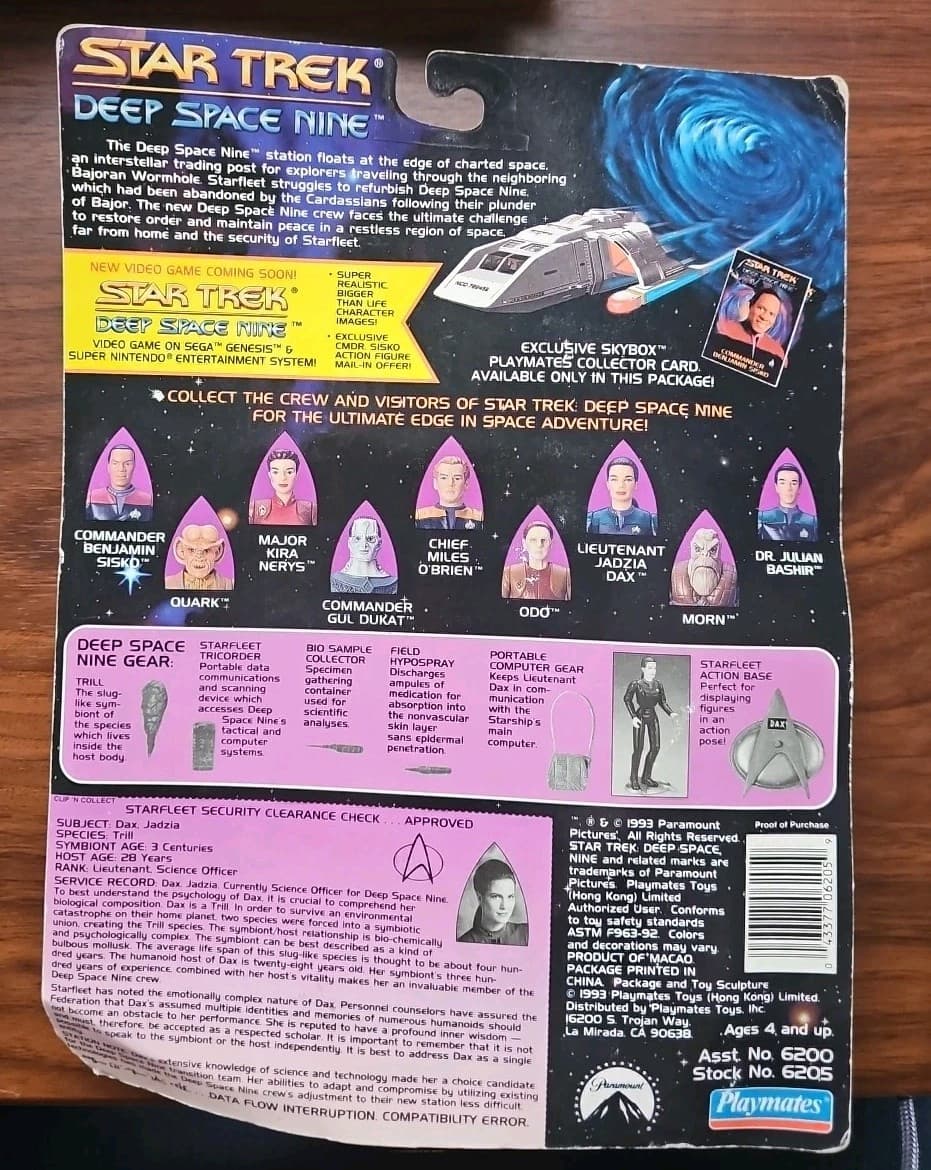 Star Trek Deep Space Nine Beyond the Final Frontier Figure 1993 Lt. Jadzia Dax - Thumbnail 2