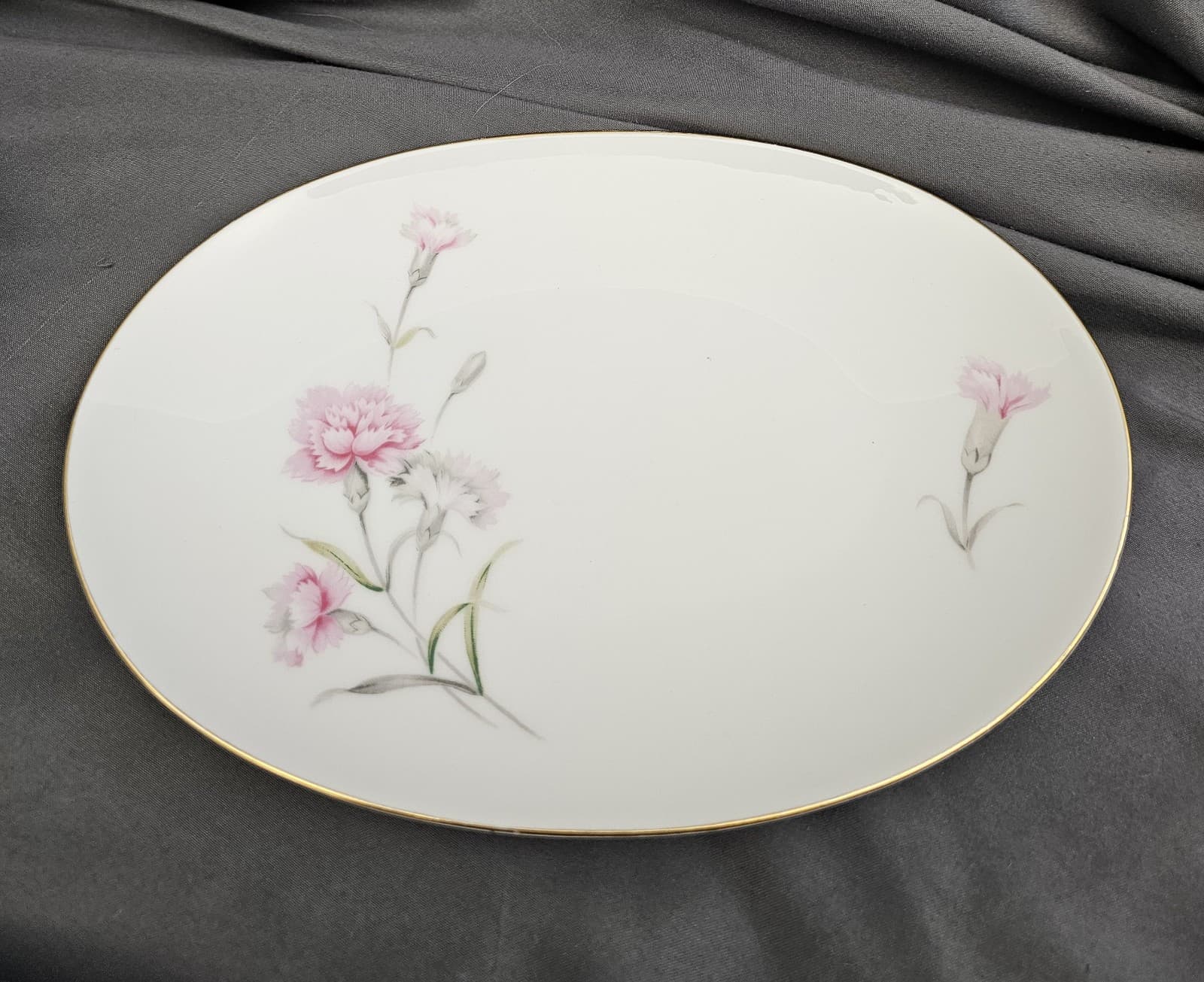 Royal Court China Carnation, Gravy Boat and Plate Excellent - Thumbnail 2