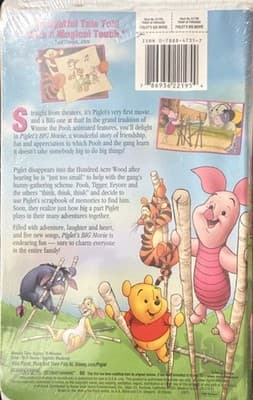 Disney Piglet's Big Movie VHS 2003 NTSC Walmart Exclusive John Fiedler - Thumbnail 3