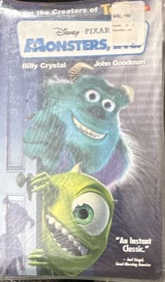 Disney Monsters, Inc. VHS 2001 G Full Screen NTSC English Short Film