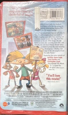 Nickelodeon Movies Hey Arnold! The Movie VHS 2002 PG NTSC English Full Screen - Thumbnail 3