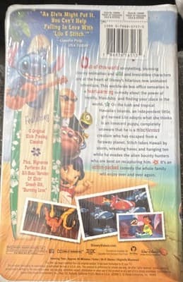 Disney Lilo & Stitch VHS 2002 NTSC THX Certified Walt Disney Home Entertainment - Thumbnail 3