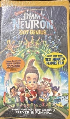 Paramount Jimmy Neutron: Boy Genius VHS 2002 G NTSC English Closed Captioned
