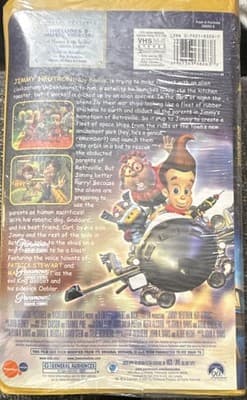 Paramount Jimmy Neutron: Boy Genius VHS 2002 G NTSC English Closed Captioned - Thumbnail 3