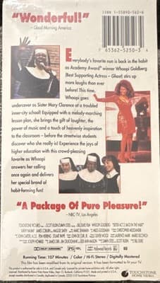 Touchstone Home Video Sister Act 2: Back in the Habit VHS 1993 PG NTSC English - Thumbnail 3