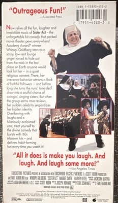 Touchstone Home Video Sister Act VHS 1992 PG FS NTSC English CC - Thumbnail 3