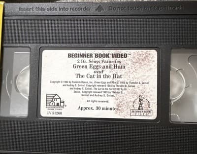 Random House Home Video Green Eggs and Ham & Cat in the Hat VHS 1994 NR - Thumbnail 4