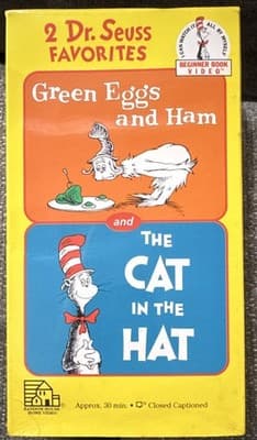 Random House Home Video Green Eggs and Ham & Cat in the Hat VHS 1994 NR