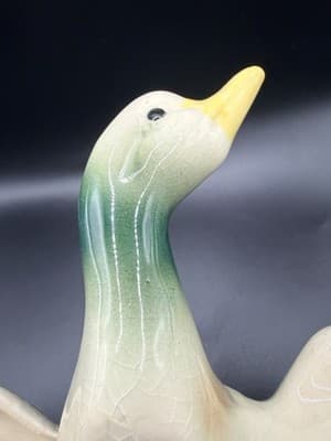 1940s McCoy Flying Duck Ceramic Wall Pocket or Planter, Made In USA - Thumbnail 14