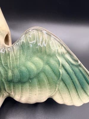 1940s McCoy Flying Duck Ceramic Wall Pocket or Planter, Made In USA - Thumbnail 5