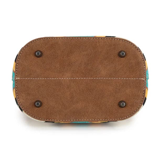 Wrangler Aztec Pattern Shoulder Bag with Adjustable Strap - Thumbnail 5