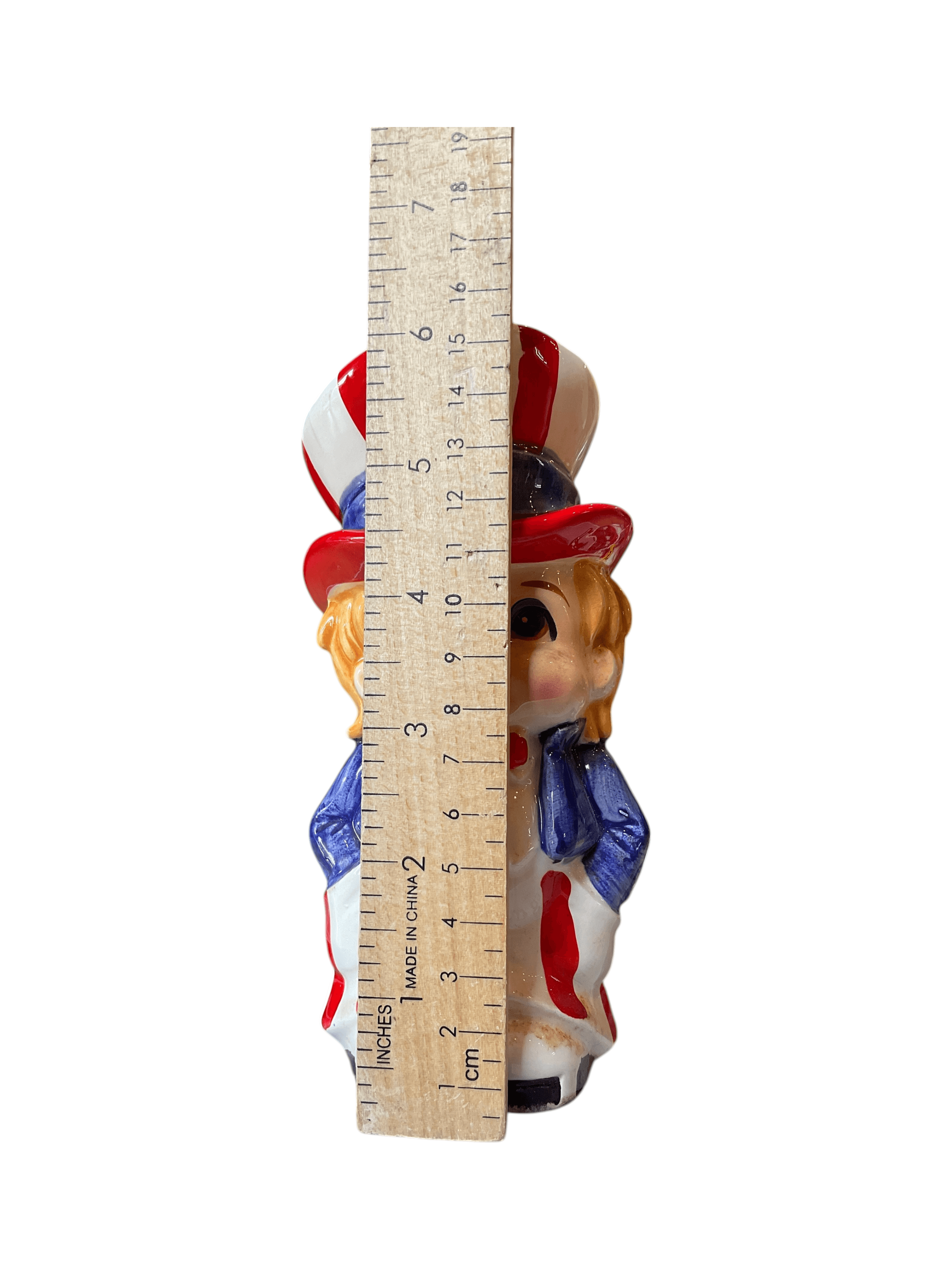 Vintage Uncle Sam Ceramic Pitcher 6 Inch - Thumbnail 6