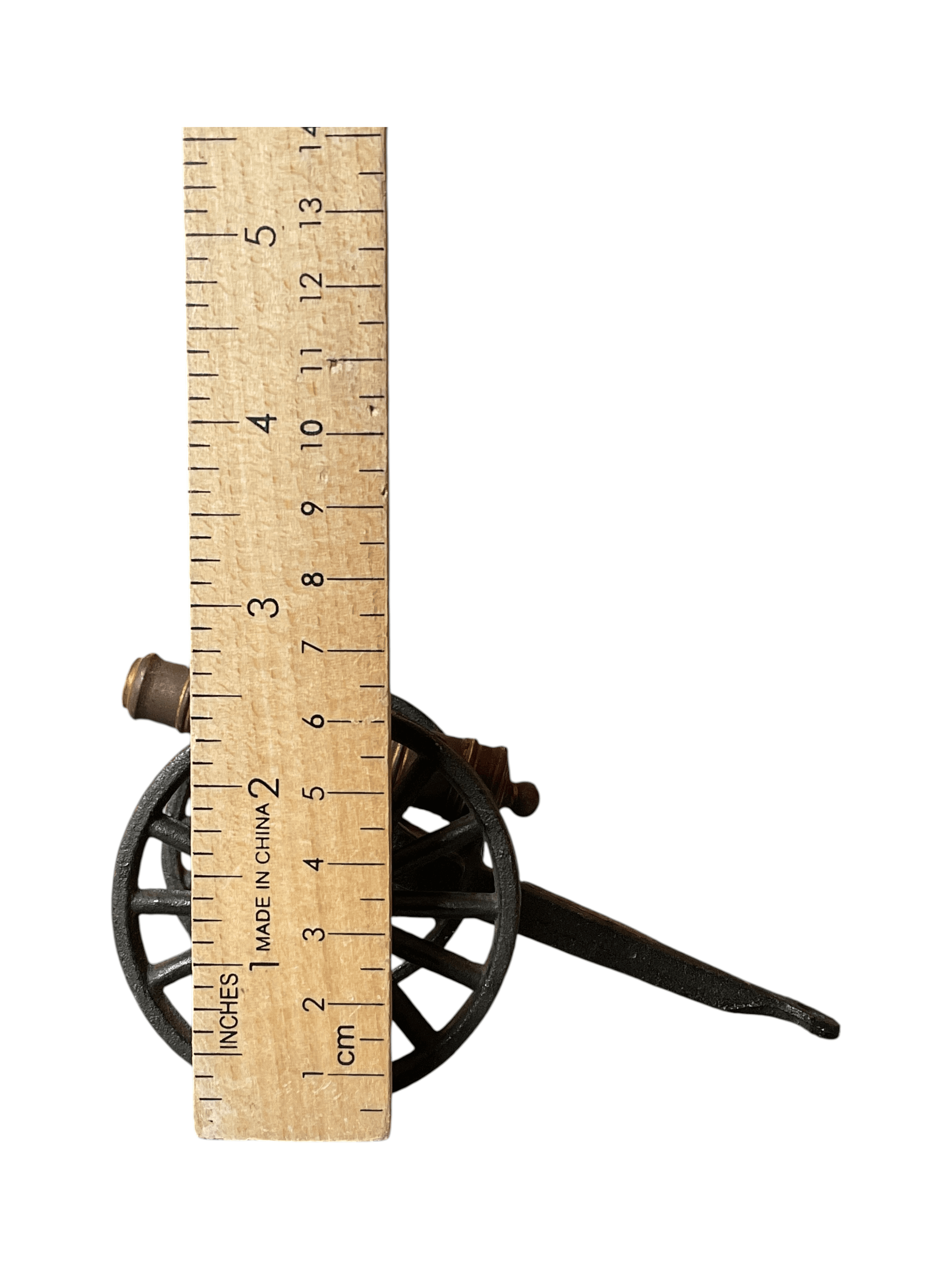 Vintage Cast Iron Miniature Cannon Model - Thumbnail 5