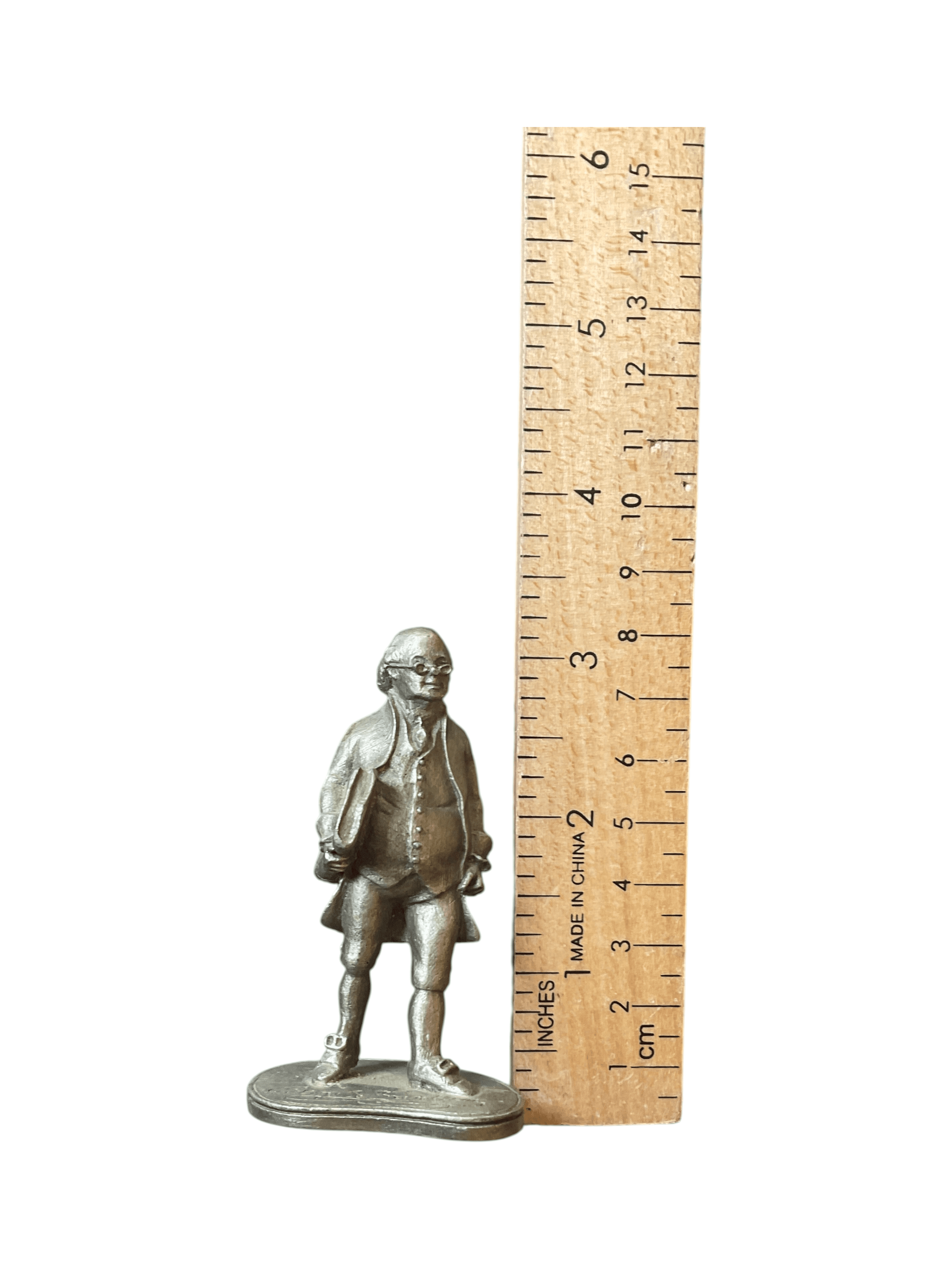 1972 Pewter Ben Franklin Figurine by R.W. Easton - Thumbnail 5